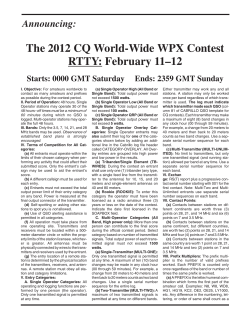2012 - CQ WPX RTTY