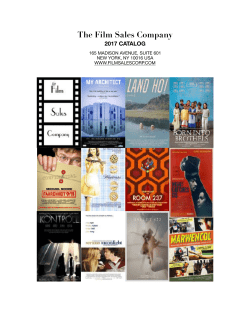 2017 Catalog - The Film Sales Company