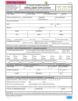 USCG Aux PDF Application - Log Into Auxiliary WOW II Website