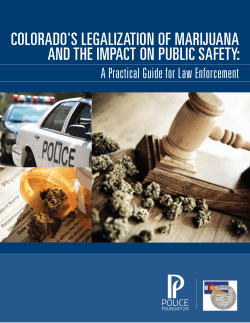 Colorado`s Legalization of Marijuana and the Impact on Public