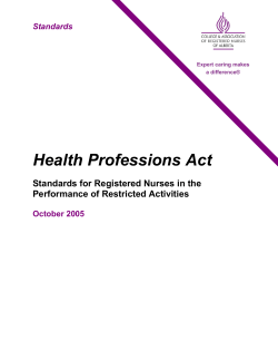 Health Professions Act