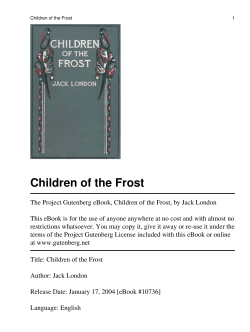 Children of the Frost - University of Macau Library