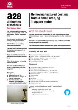 A28. Removing textured coating from a small area e.g. 1 square metre