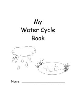 My Water Cycle Book