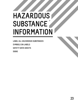 hazardous substance information