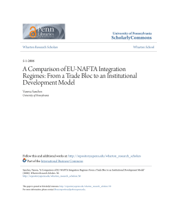 A Comparison of EU-NAFTA Integration Regimes: From a Trade