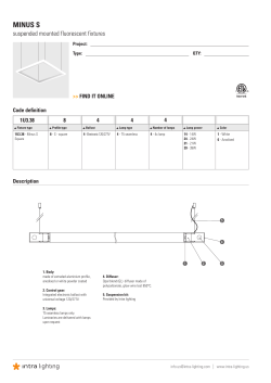 MINUS S - Intra lighting