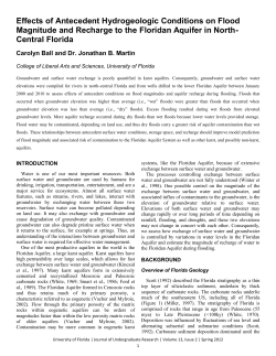 Effects of Antecedent Hydrogeologic Conditions on Flood Magnitude