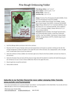 Pine Bough Embossing Folder
