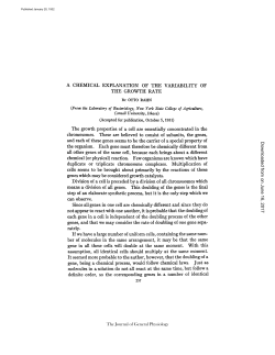 A CHEMICAL EXPLANATION OF THE VARIABILITY OF THE