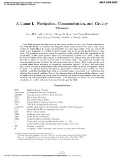 AIAA conference paper - Colorado Center for Astrodynamics Research