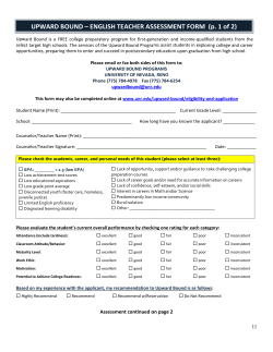 UPWAR RD BOUN ND &ndash; ENG GLISH TEA ACHER AS SSESSMEN