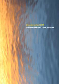 Urban Retreat Day 8 - The Buddhist Centre