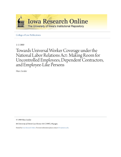 Towards Universal Worker Coverage under the National Labor