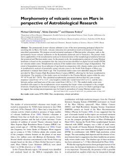 Morphometry of volcanic cones on Mars in perspective of
