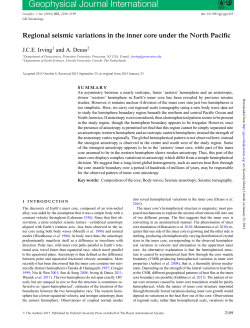 Geophysical Journal International