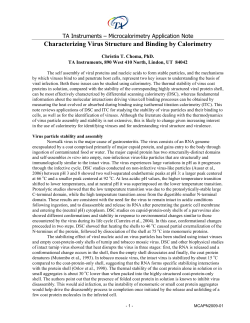 Characterizing Virus Structure and Binding by Calorimetry