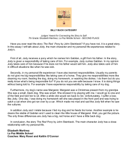 Have you ever read the story The Red Pony by John Steinbeck? If