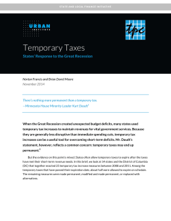 Temporary Taxes - Urban Institute