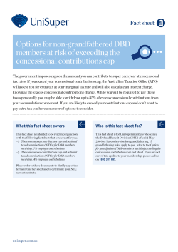 Options for non-grandfathered DBD members at risk of