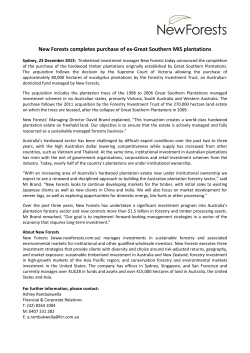New Forests completes purchase of ex