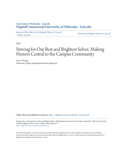 Striving for Our Best and Brightest Selves