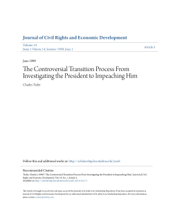 the controversial transition process from investigating the president