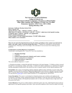 The University of Central Oklahoma College of Liberal Arts