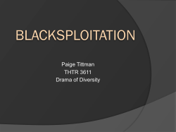BLACKSPLOITATION