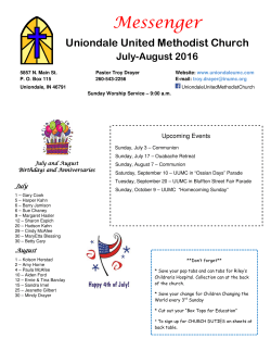 church newsletter Jul