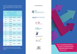 Leaflet for Students - Revised Common Points Scale