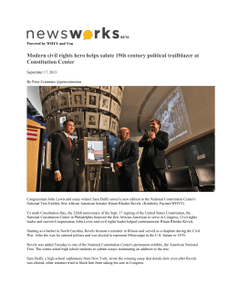 Modern civil rights hero helps salute 19th century political trailblazer