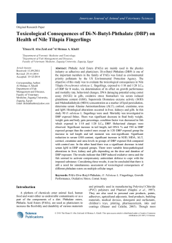 Toxicological Consequences of Di-N-Butyl