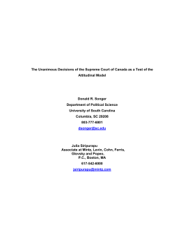 The Unanimous Decisions of the Supreme Court