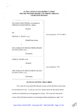 Swann v. Charlotte-Mecklenburg County Board of Education