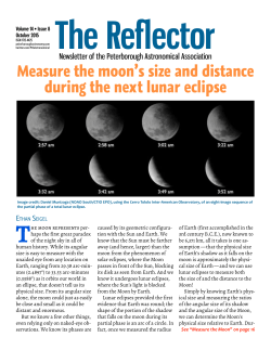 The Reflector - Peterborough Astronomical Association