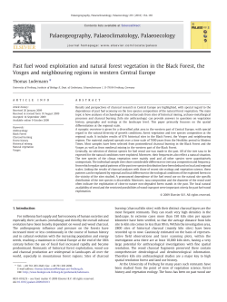 Past fuel wood exploitation and natural forest vegetation in the Black