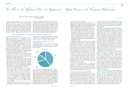 The Alliance, the Relational Turn, and Rupture and Repair