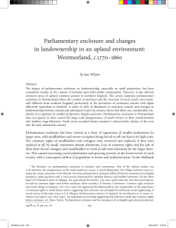 Parliamentary enclosure and changes in landownership in an