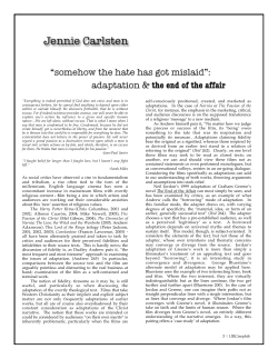 3 | UBCinephile As social critics have observed a rise in