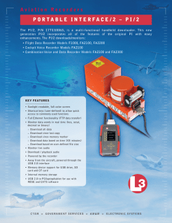 Aviation Recorders PORTABLE INTERFACE/2 &ndash; PI/2