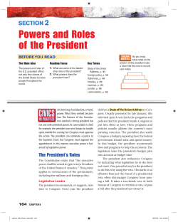 Powers and Roles of the President