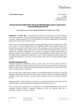 Buoyant Economy Means More Hiring, But Skill Shortages