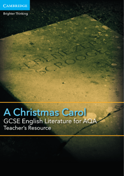 A Christmas Carol - Cambridge University Press