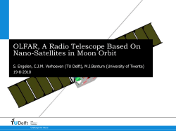 OLFAR, A Radio Telescope Based On Nano