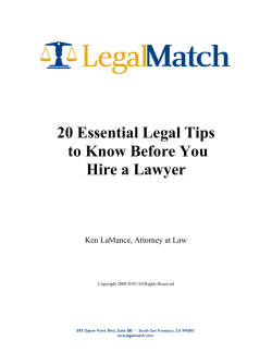 20 Essential Legal Tips to Know Before You Hire a