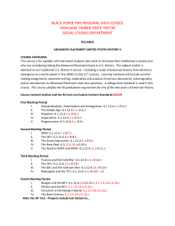 AP US History II-Completed - Black Horse Pike Regional School
