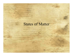 States of Matter - Boone County Schools