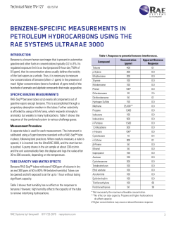 Benzene-Specific Measurements in Petroleum