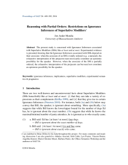 Paper - Linguistic Society of America